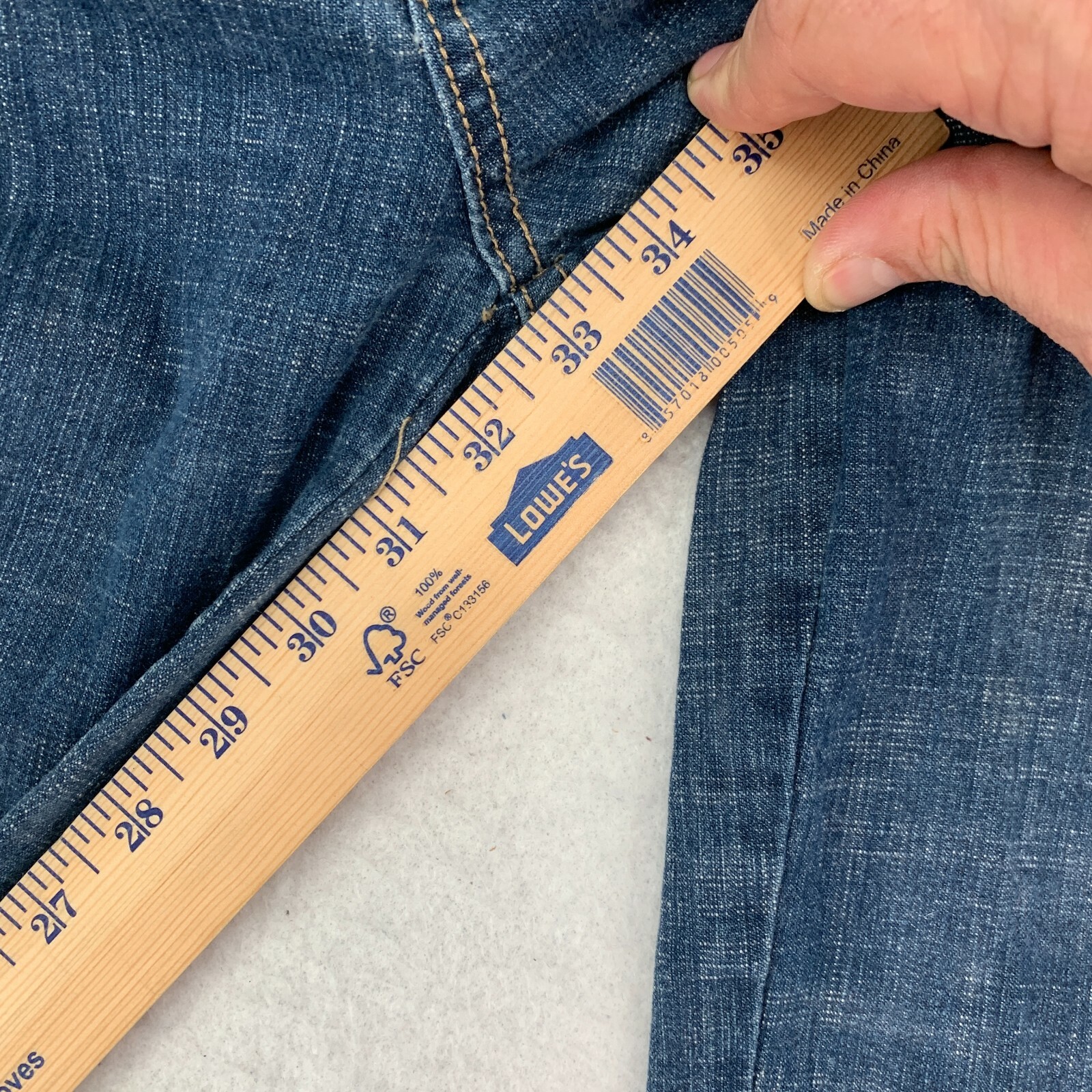 H2J Production Womens Button Tab Belt Loops Stretch Denim Jeans Blue Size 11/12