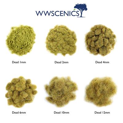 WWS | 10mm Dead Static Grass | CHOOSE SIZE |  Model Scenery Material