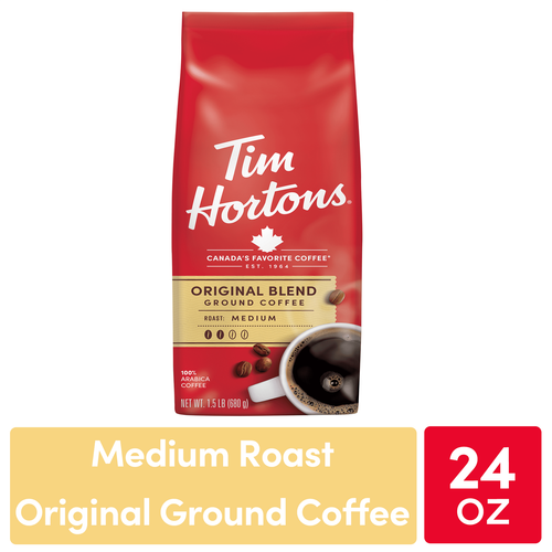 Tim Hortons 100% Arabica Original Blend Medium Roast Ground 