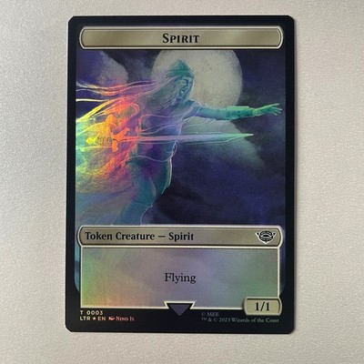 Magic the Gathering LoTR #3/10 Spirit / Food Foil Token