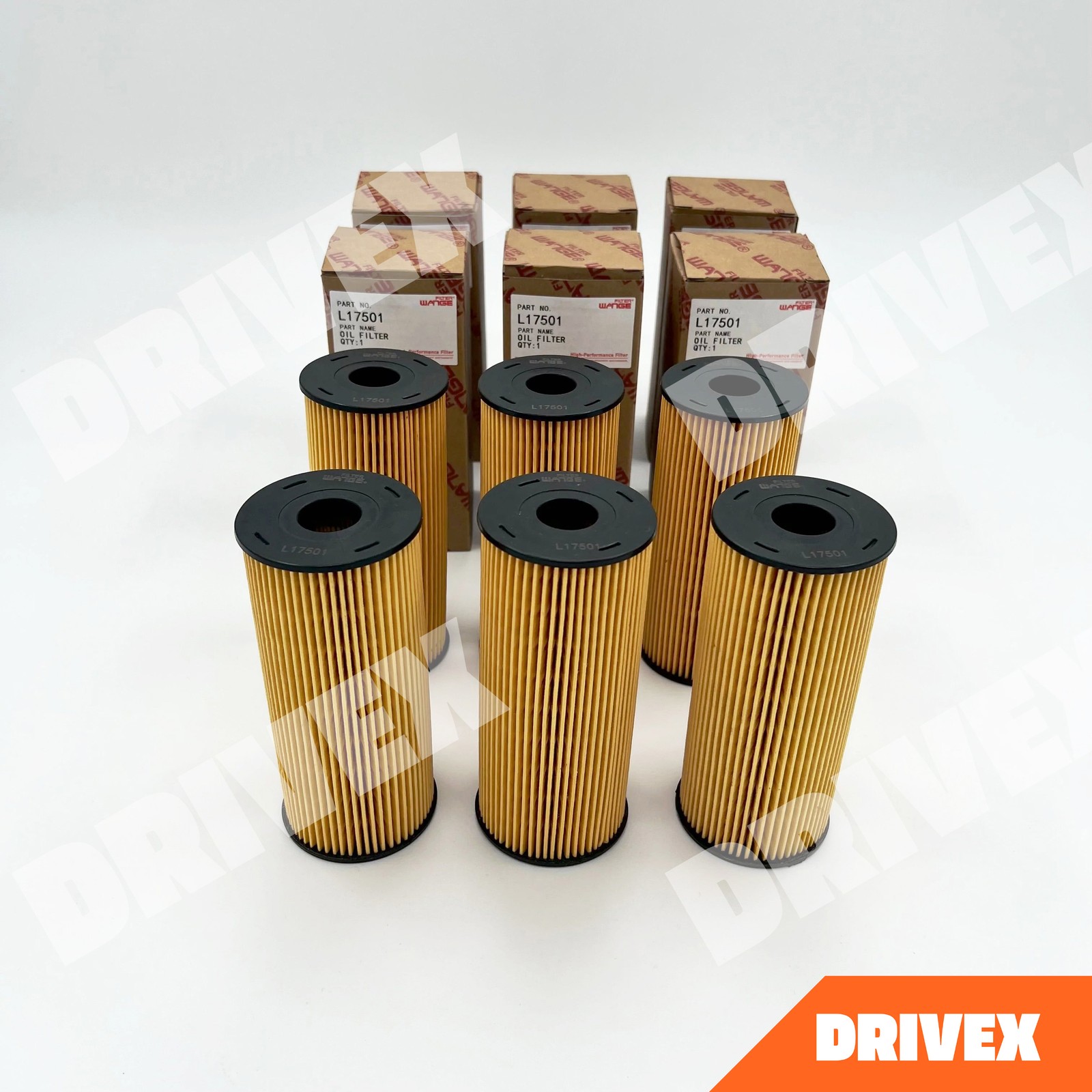 6x Oil Filter for ISUZU NPR Eco-Max Reach 4JJ1 3,0L 11-18