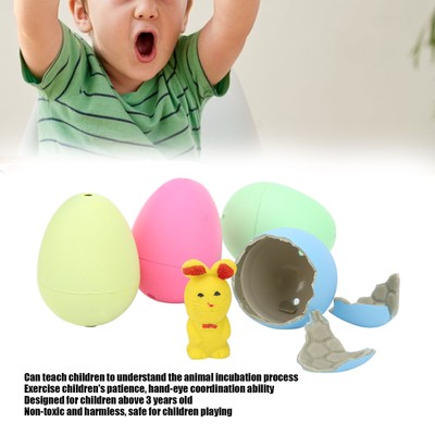 4pcs Easter Grow Eggs for Kids Rabbit Incubation Grow in Water Children