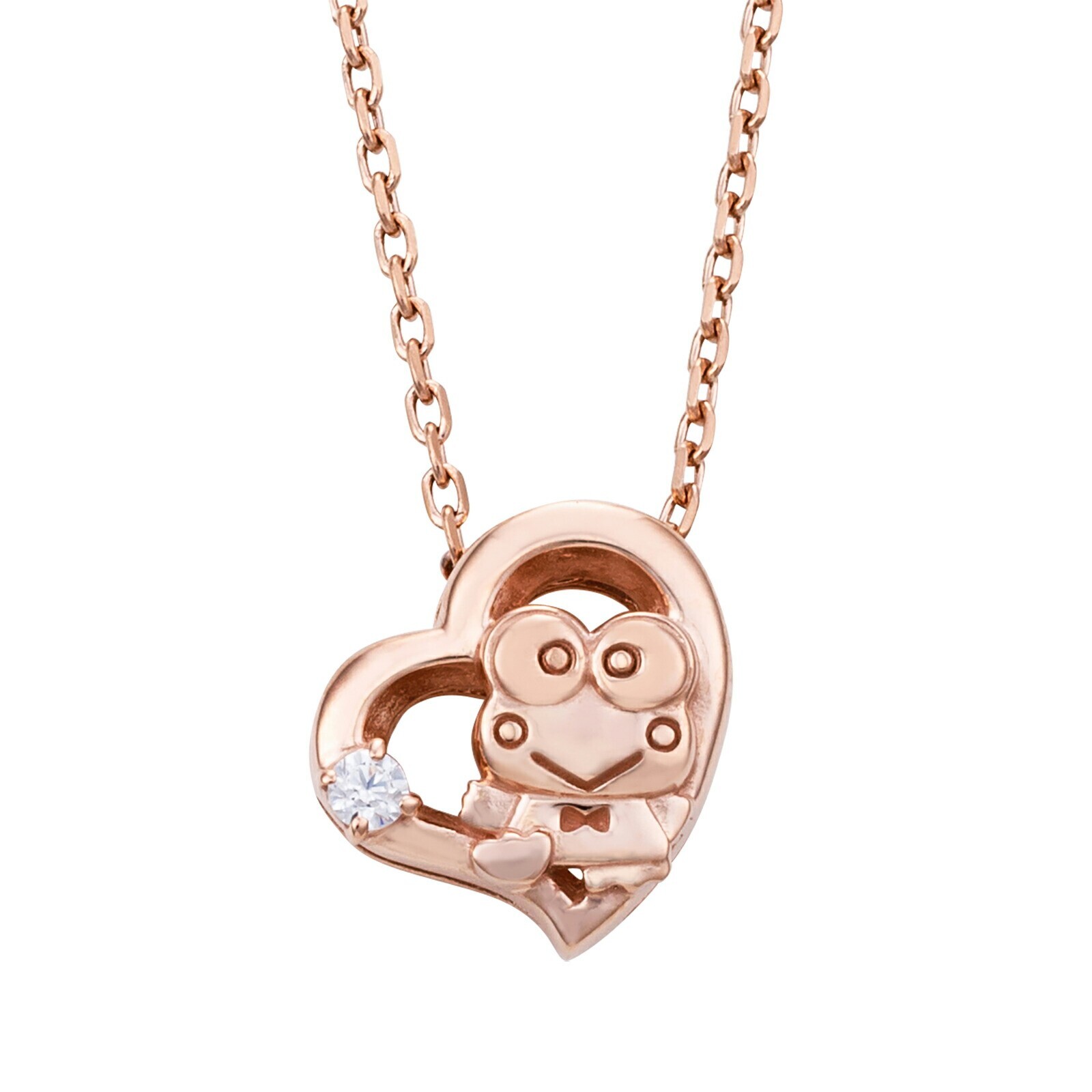 アクセサリー kero KeroKero Keroppi Silver Necklace SV925 Pink Gold In Original