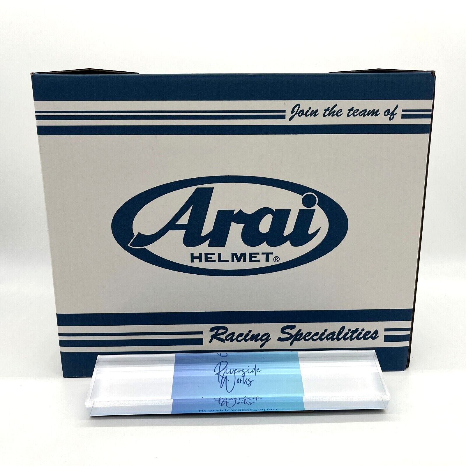 莉那、Arai ジェットヘルメット ホワイト＆ケース 莉那、Arai