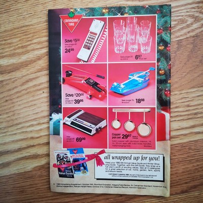 Canadian Tire Gift Guide Catalog 1983 84 pages EX condition