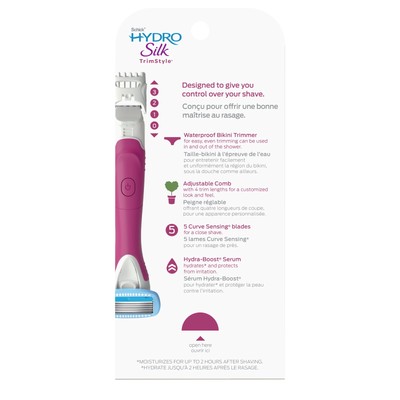 Schick Hydro Silk TrimStyle Waterproof Bikini Trimmer & 5 Bl