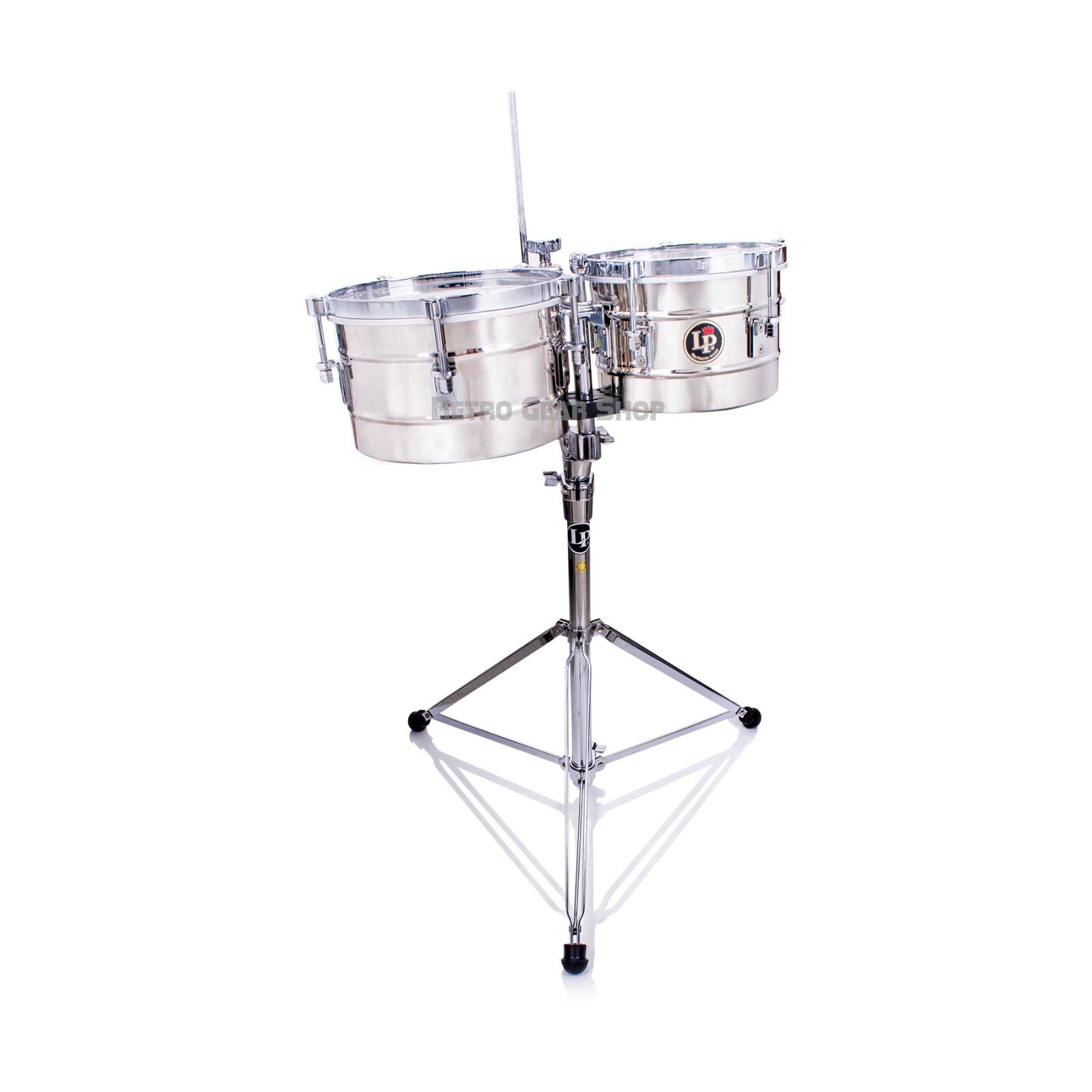 LP Latin Percussion Tito Puente Timbales Pair with Stand LP Latin Percussion Tito Puente Timbales Pair with Stand