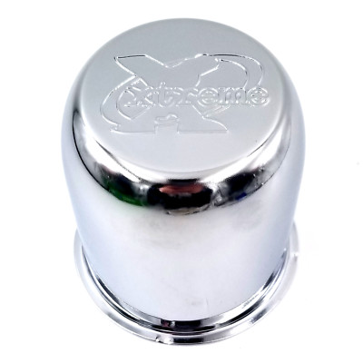 Xtreme Topline Chrome Push Thru Wheel Center Hub Cap for 3.18'' Center Bore Wheel