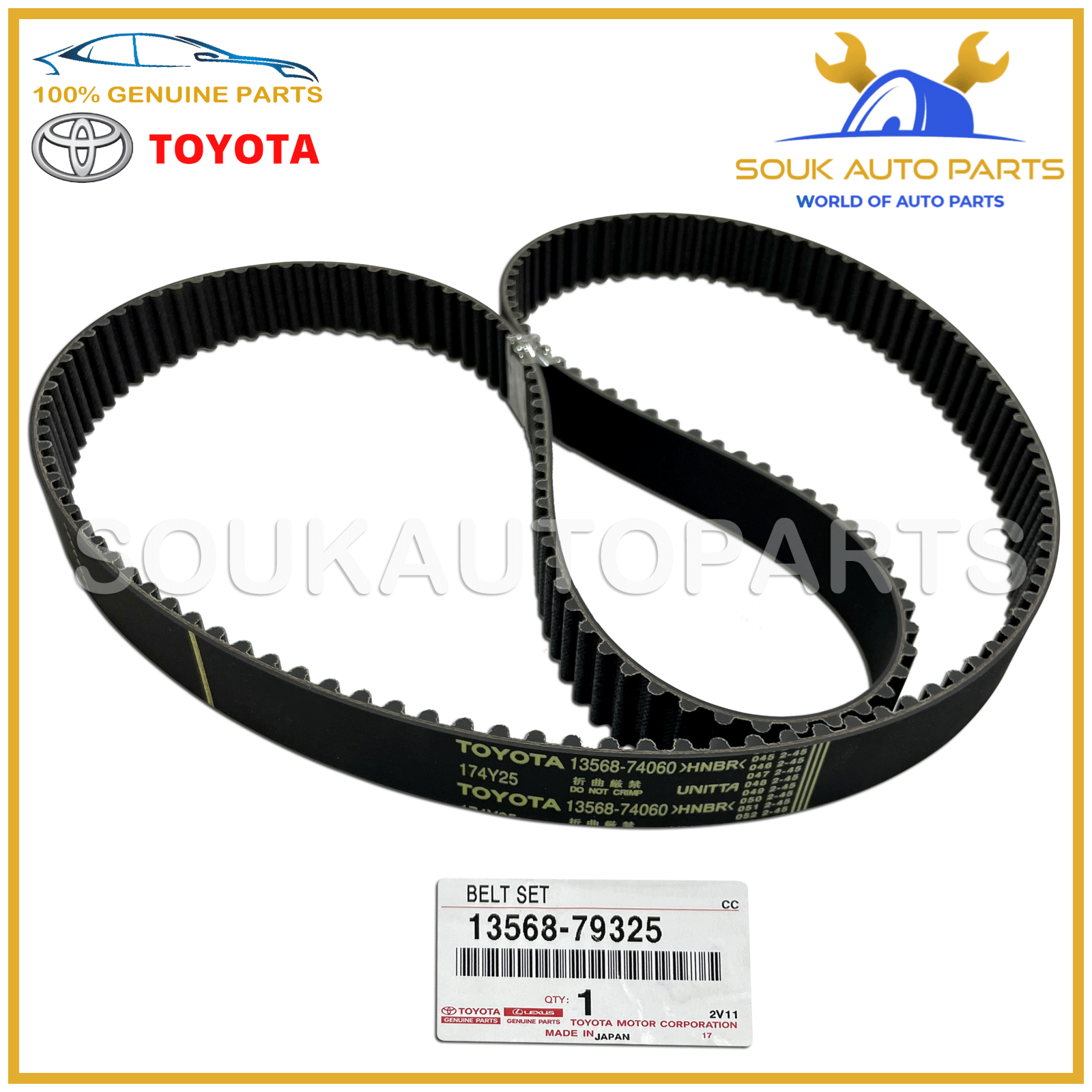 13568-79325 Genuine Toyota BELT TIMING 1356879325 OEM CELICA 13568-79325 Genuine Toyota BELT TIMING 1356879325 OEM CELICA