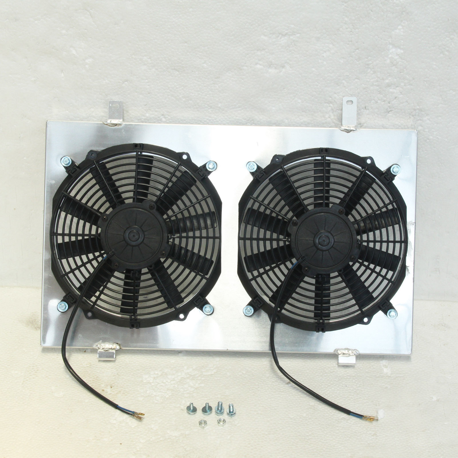 Aluminum Radiator Shroud + Thermo Fans For Nissan Skyline R33 R34 GTST