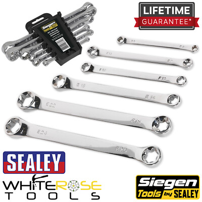 Siegen Spanner Set Trx Star Double End E Torx E6-E24 S01107 6 Piece