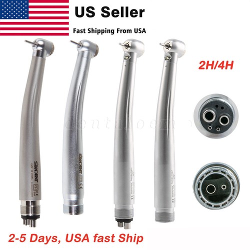 NSK Style Dental (Fiber Optic LED E-generator) High Speed Handpiece 2/4 Holes US