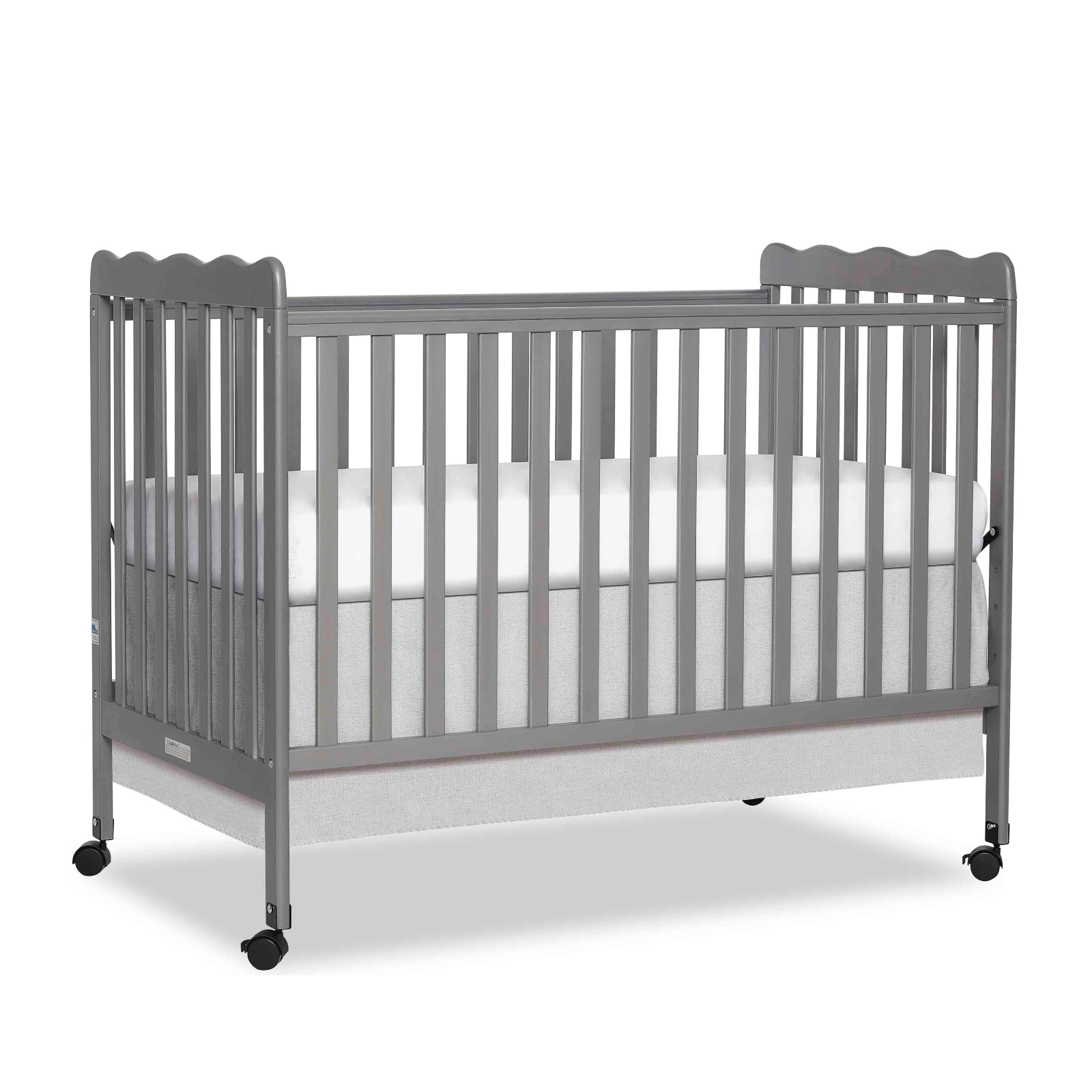 Dream On Me Harper 3-In-1 Convertible Crib In Storm Grey