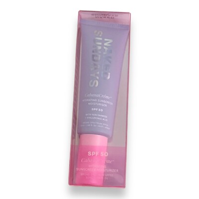 Naked Sundays Cabana Crème Hydrating Moisturizer SPF 50 NIB