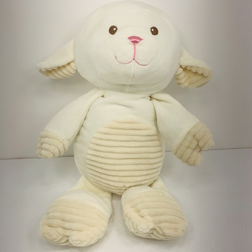 Kellytoy Plush Lamb Sheep Soft Baby Rattle Toy Cream Color L
