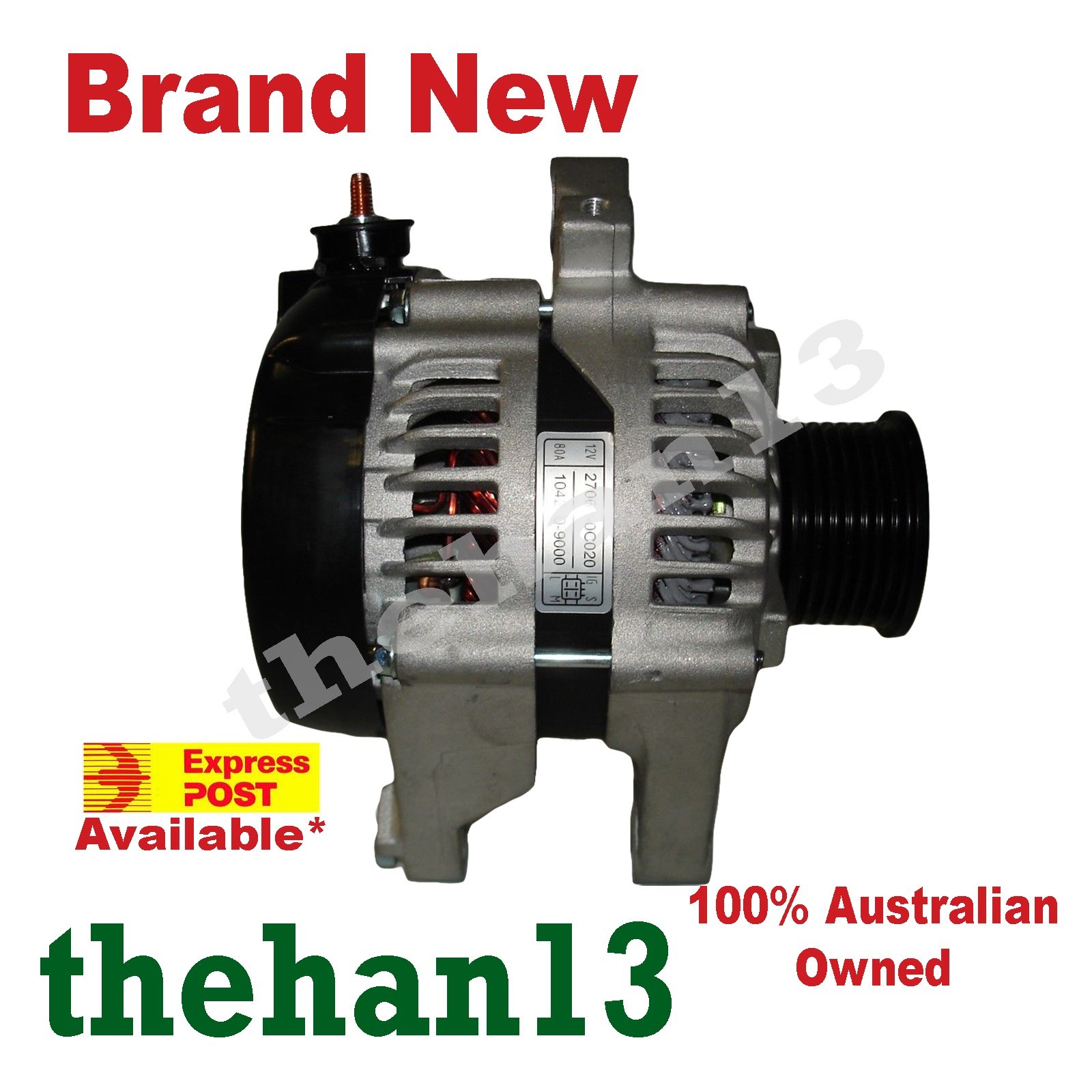 Alternator For TOYOTA HiLux WorkMate Engine 2TRFE 2.7L Petrol 2004