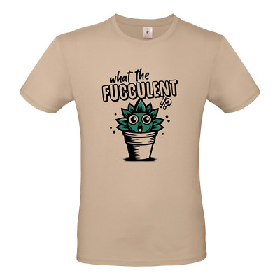 What the Fucculent Sukkulente Kaktus Garten Cartoon Spaß Spruch Lustig T-Shirt
