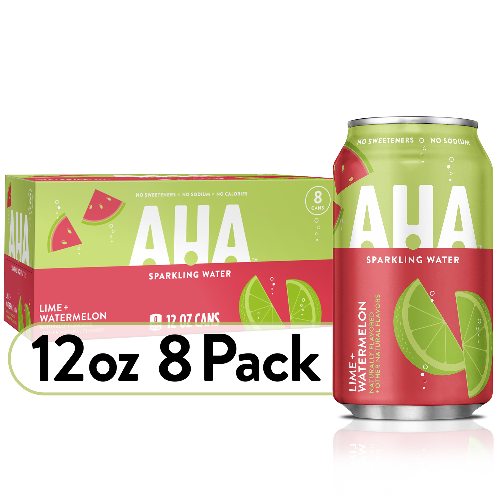 AHA Sparkling Water,Lime Watermelon Flavored Water,12 fl oz,(pack of 8)  eBay