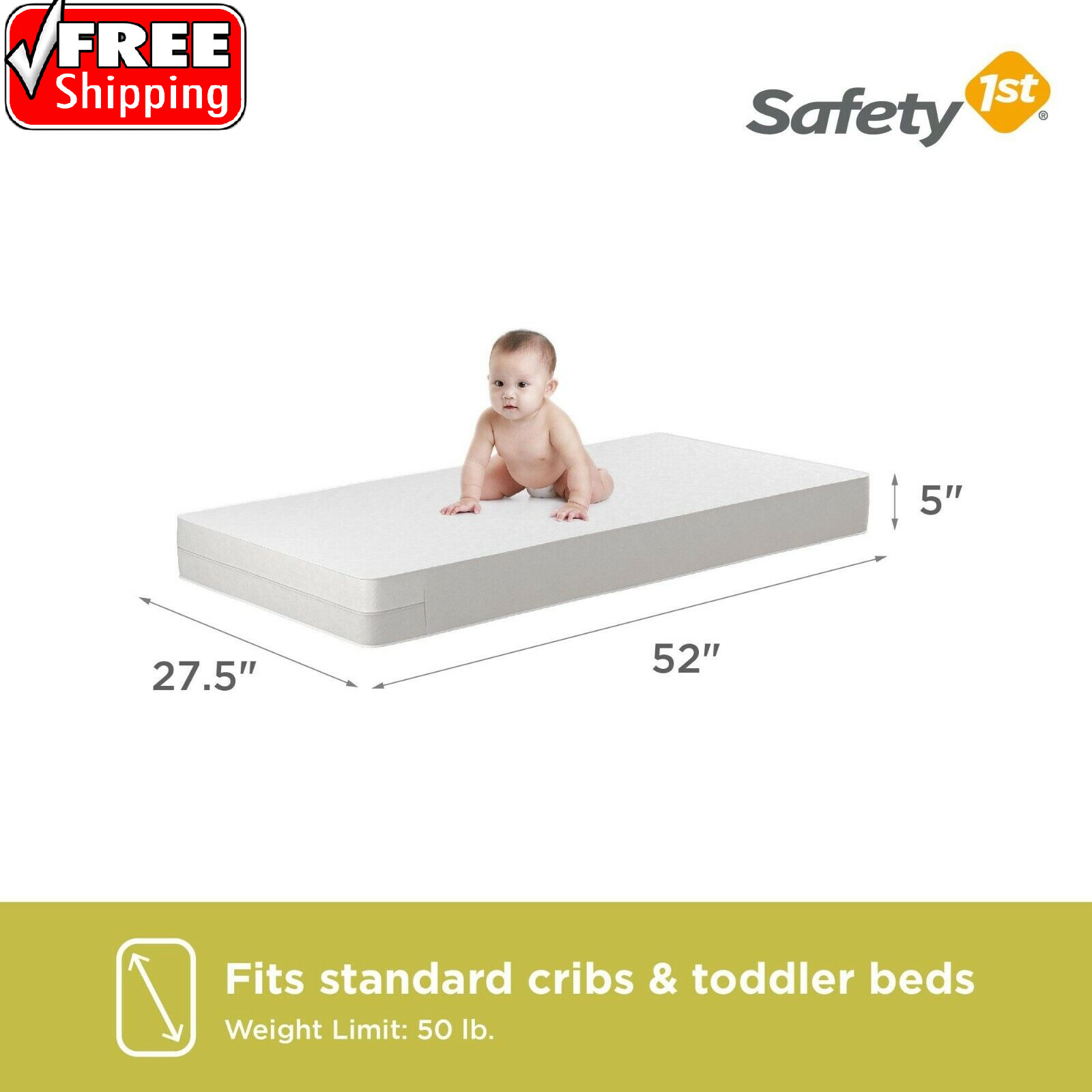 Polyurethane Foam Crib Mattress