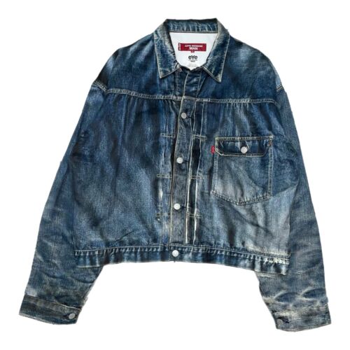 Junya Watanabe Levi's Type 1 Illusion Denim Jacket Mens Size Junya Watanabe Levi's Type 1 Illusion Denim Jacket Mens Size