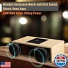Nostalgic Bluetooth Stereo System for Home, WISCENT Vintage Micro HiFi Systems CD Player,with Bluetooth Audio Streaming,FM Radio,USB Port,Aux-in,Earphone Port (Wood Color)