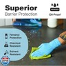 Raxwell Nitrile Gloves - Chemical Resistant Dishwashing Gloves - Textured Grip Waterproof Work Gloves - Heavy Duty Extended Cuff Protection - Large, Blue, 50 Count, 8.5 Mil