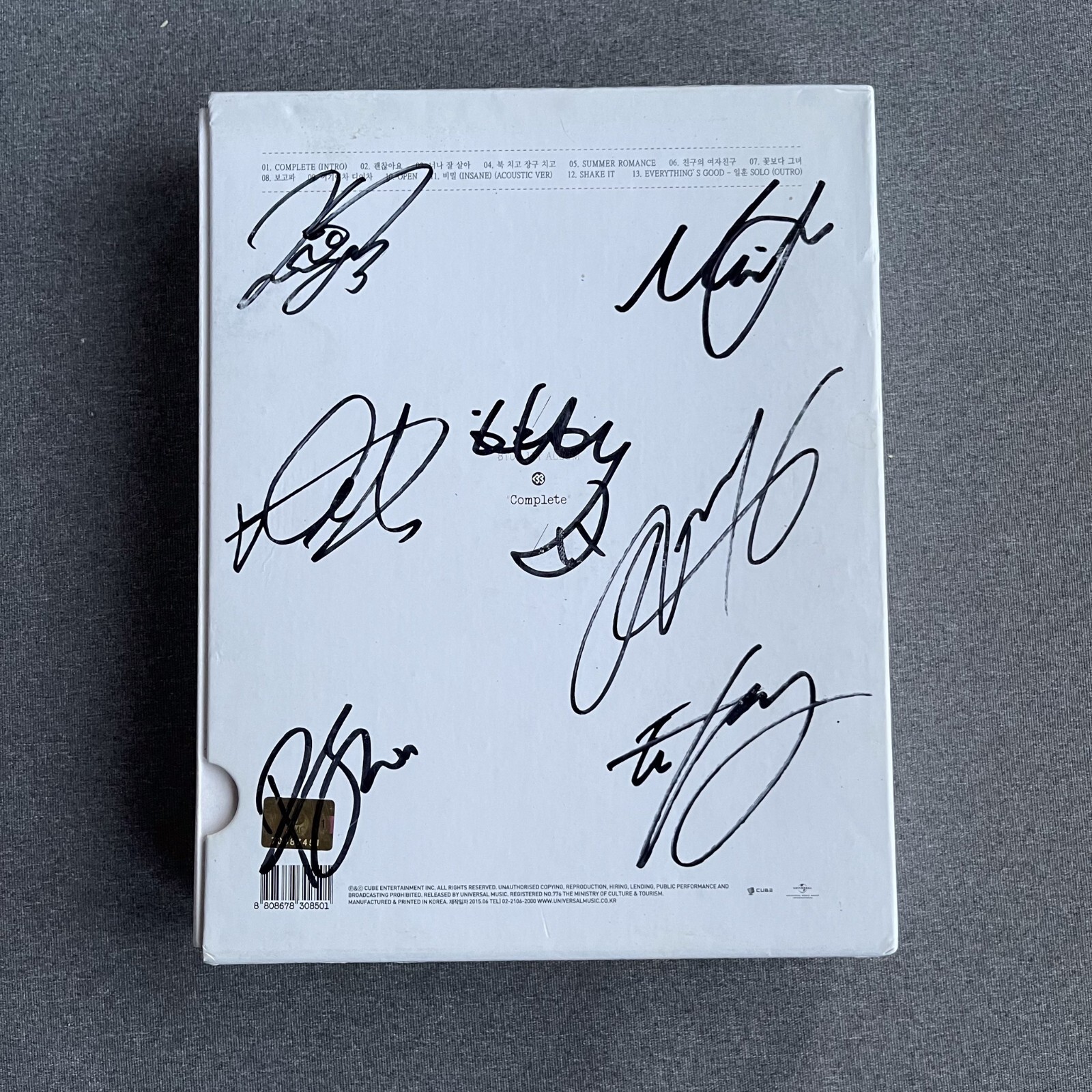 BTOB - Complete 1st Album Promo + No Potocard Korea K-Pop