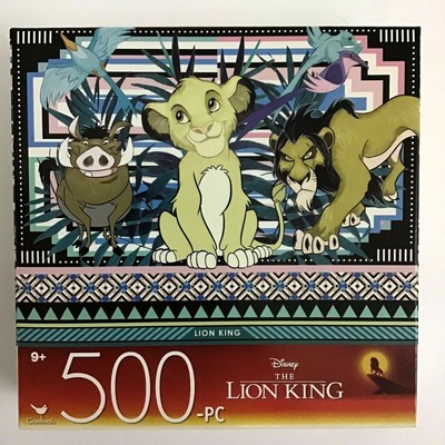 Cardinal Disney The Lion King 500 Piece Jigsaw Puzzle Pumbaa Simba Scar NEW