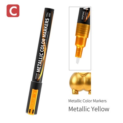 DSPIAE Metallic Color Markers - Metallic Yellow - Scenery Diorama Wargaming Warh