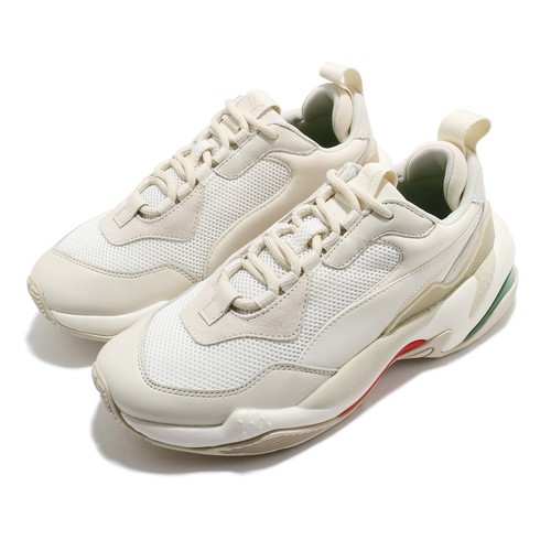 

Puma Thunder Spectra Whisper Белый Красный Зеленый Мужская повседневная обувь унисекс 367516-12, Бежевый, Thunder Spectra