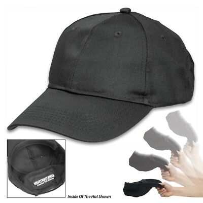Baseball Black Sap Cap Public Safety Protection Hat New