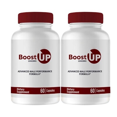 2-Pack Boost Up Capsules, Max Strength, BoostUp Pills for Men - 120 Capsules