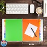 HABGP 96Pcs/12 Set 8 Tab Dividers for 3 Ring Binder, Colorful 3 Ring Binder Dividers with Tabs, 96 Pcs Page Folder Dividers, Plastic Tabbed File Dividers with Tabs, Three Ring Binder Index Dividers