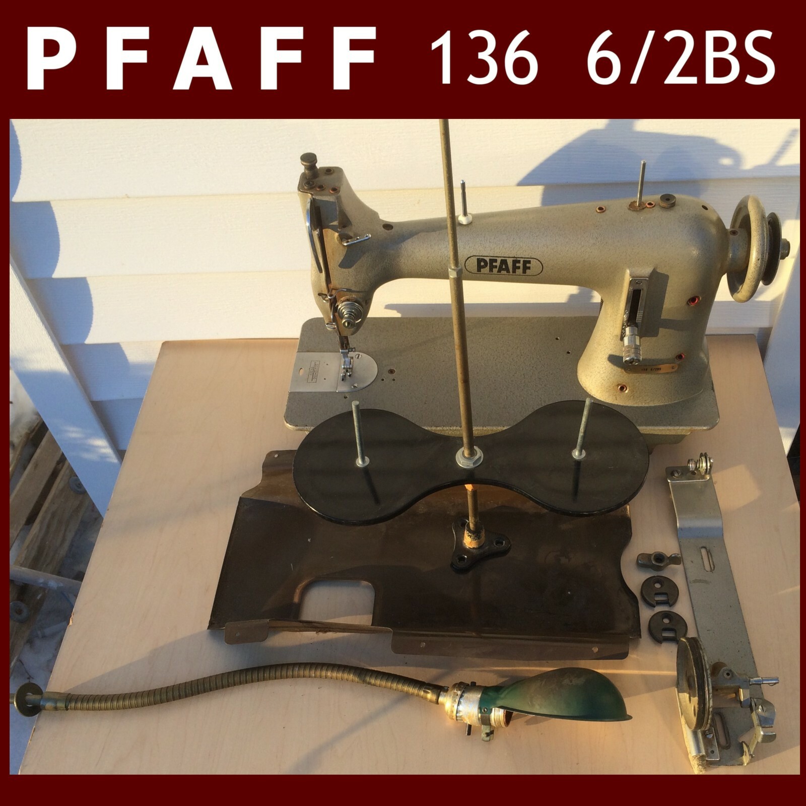 PFAFF 136 6/2BS Lockstitch Reverse Industrial Sewing Machine 134 System + EXTRA