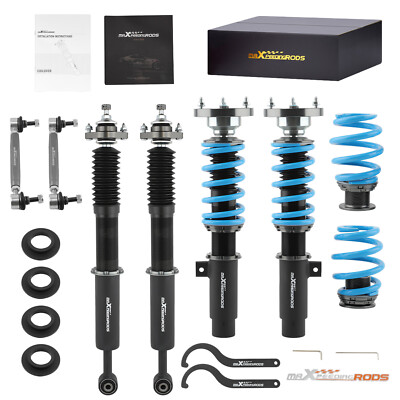 MaXpeedingrods Coilovers 24 Click Damper Suspension Kit For BMW E46 M3 01-06 RWD