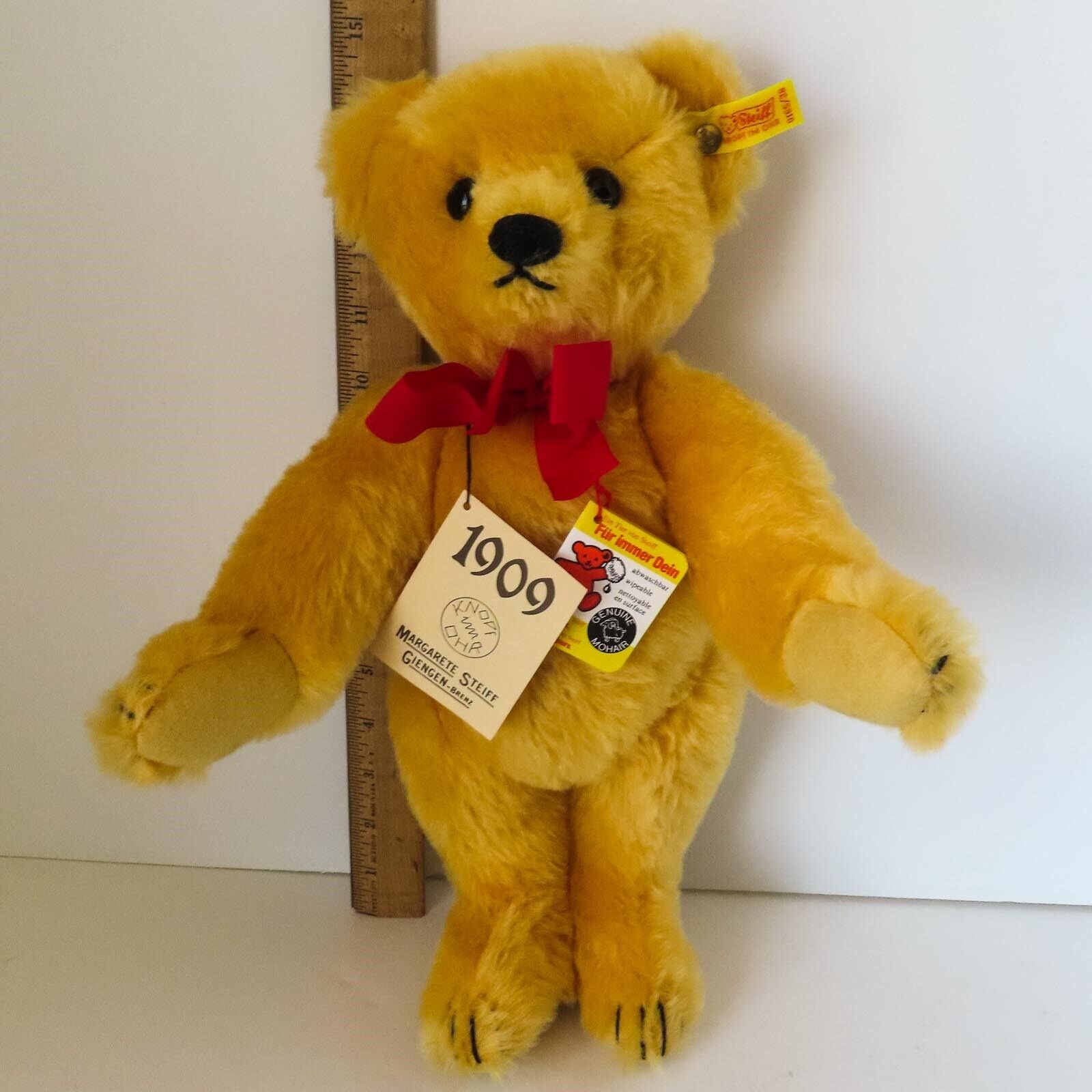 Steiff 1909 Replica Gold Teddy Bear, #0165/38, 15 Steiff 1909 Replica Gold Teddy Bear, #0165/38, 15