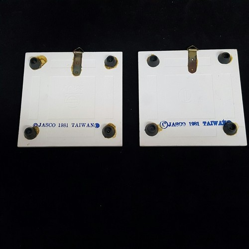 Ceramic Tile Christmas Trivets Vintage Jasco Boy Teddy Bear Girl Praying NIB