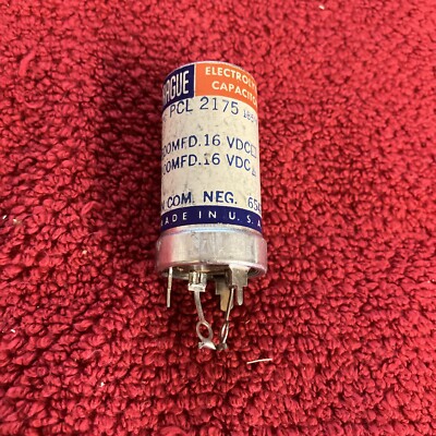 PCL-2175 SPRAGUE CAPACITOR PRINT-LOK@LYTIC 500-100MF 16-16WVDC NOS