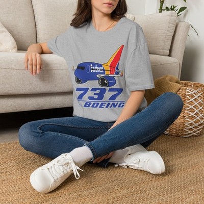 Southwest Airlines SWA New Livery Pudgy Boeing B737 B 737 Airline travel T-Shirt