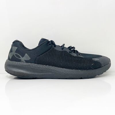 

Кроссовки для бега Under Armour Mens Charged Pursuit 2 3025134 Черные 12 4E, Черный, Charged Pursuit 2