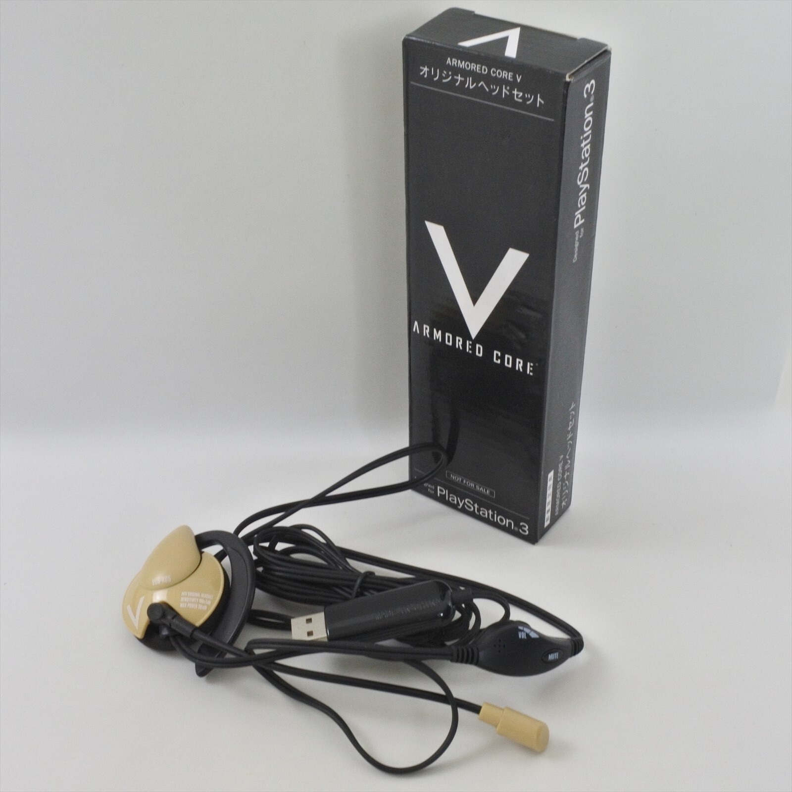 PS3 ARMORED CORE V Stereo Headphone HP3-108 Boxed Earphone