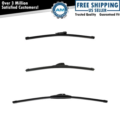 Trico Tech & Exact Fit Windshield Wiper Blade Front & Rear 3pc Set