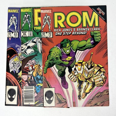 1985 Rom Spaceknight #63 65 72 Newsstand Marvel Comics Ant-Man Captain America