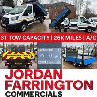 2020 FORD TRANSIT SINGLE CAB RWD ALLOY TIPPER AIRCON 26K MILES*3T TOW CAPACITY*