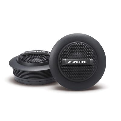 Alpine S-S10TW S-Series 1'' Silk Dome Tweeter Set