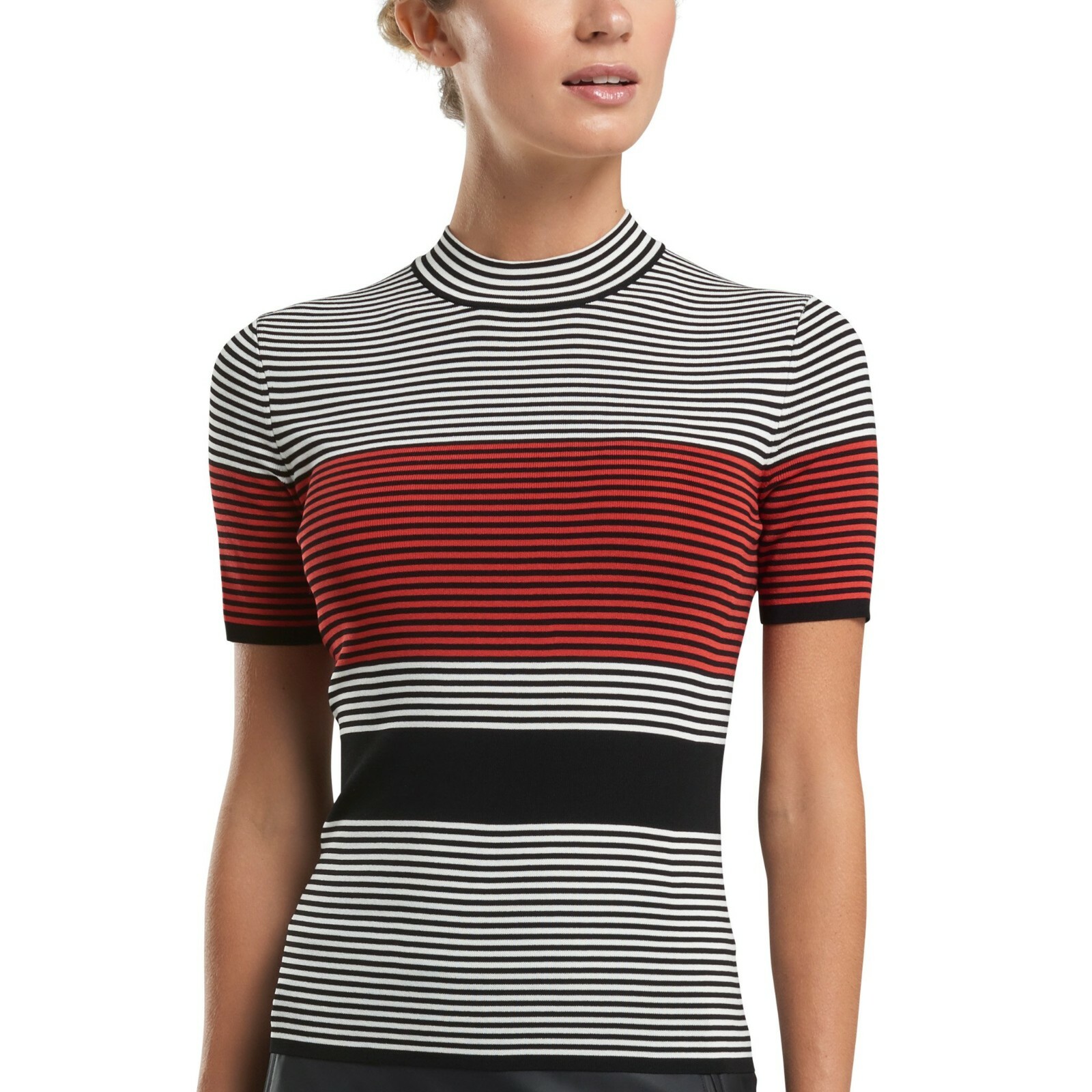 【G FORE】 COLOURBLOCK SWEATER(WOMEN) / 追跡付 G/Fore Color Block Mock Neck Sweater Top NWT $195 size L