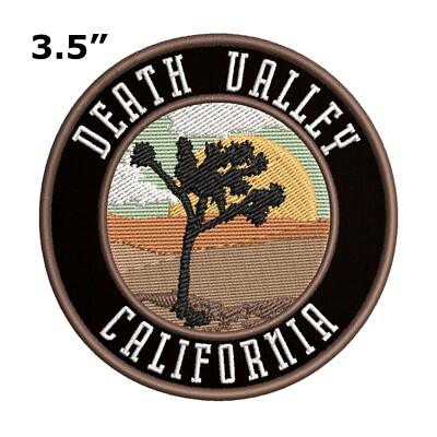 Death Valley Patch Joshua Tree Patch Iron-On Embroidered Applique Nature Badge