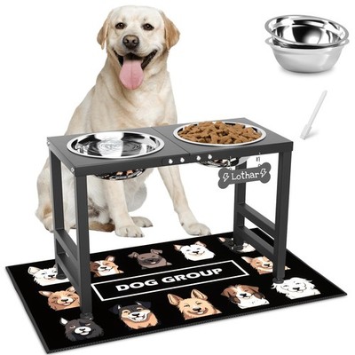 ADENGL Elevated Dog Bowls,16inch Tall Pet Bowl Holder, Raised ...