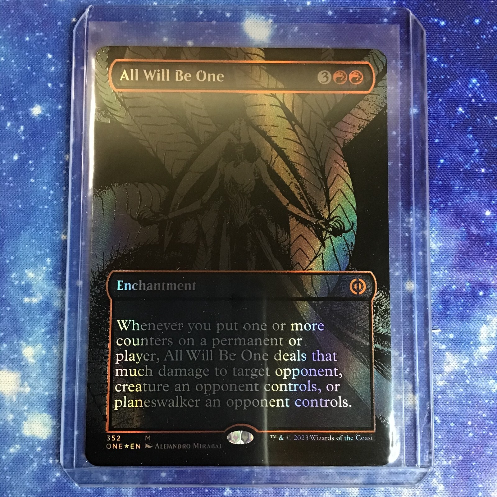 mtg ビビ　foil All Will Be One - 352 - Oil Slick Raised - Foil (Phyrexia
