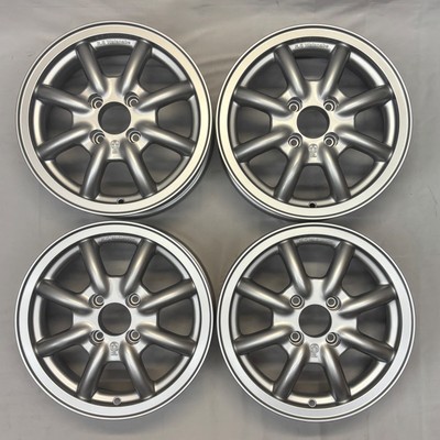 RS Watanabe F8F Type 14x5.5J ET +40 4H-100 Silver Metallic 4 Pcs Set IN STOCK